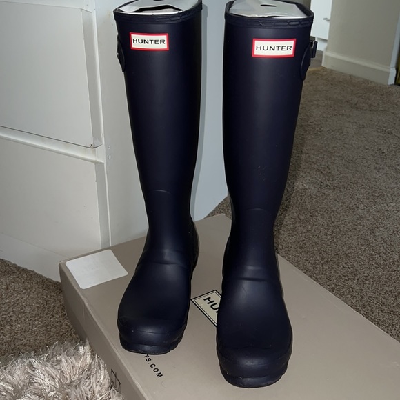 Women's Tall Rain Boots Aubergine Purple size 7 - Picture 7 of 11